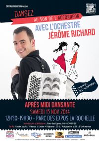 Dansez au son de l'accordéon. Le samedi 15 novembre 2014 à La Rochelle. Charente-Maritime.  12H30